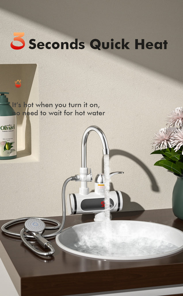 Instant Electric Water Heater Tap 3 Second Fast Heating