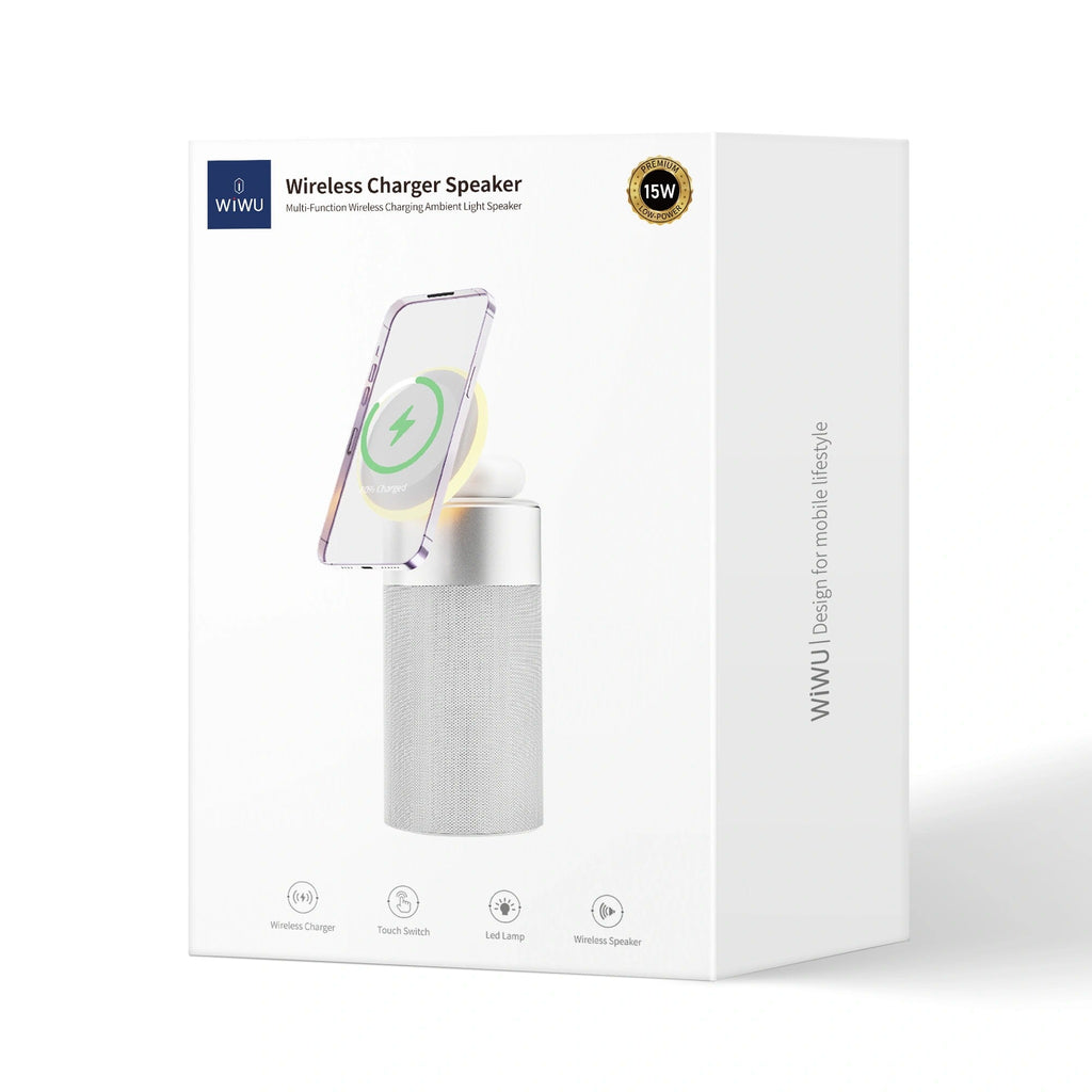 WIWU 3 in 1 Wireless Charger Speaker Wi-W022