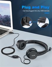EKSA H12E Wired Gaming Headphones with Noise Cancelling MIC